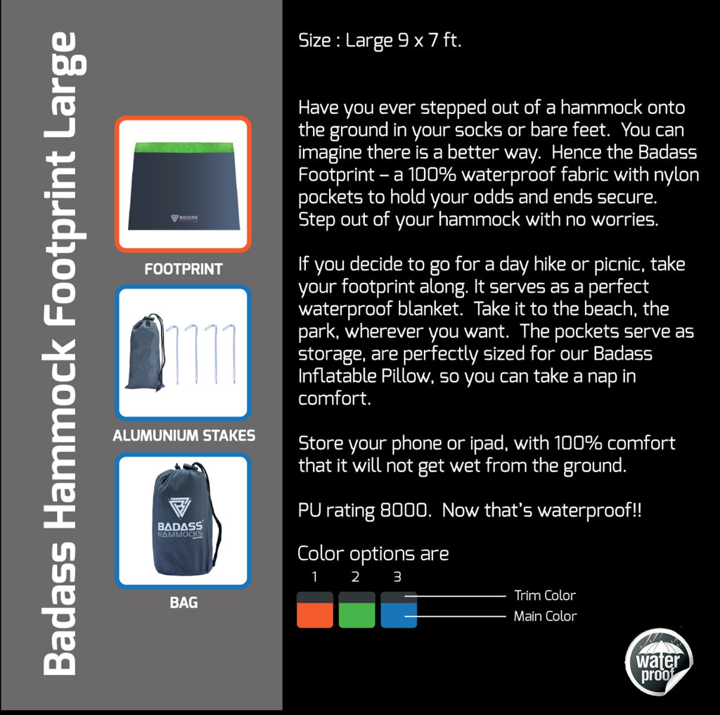 Badass Footprint large insert card