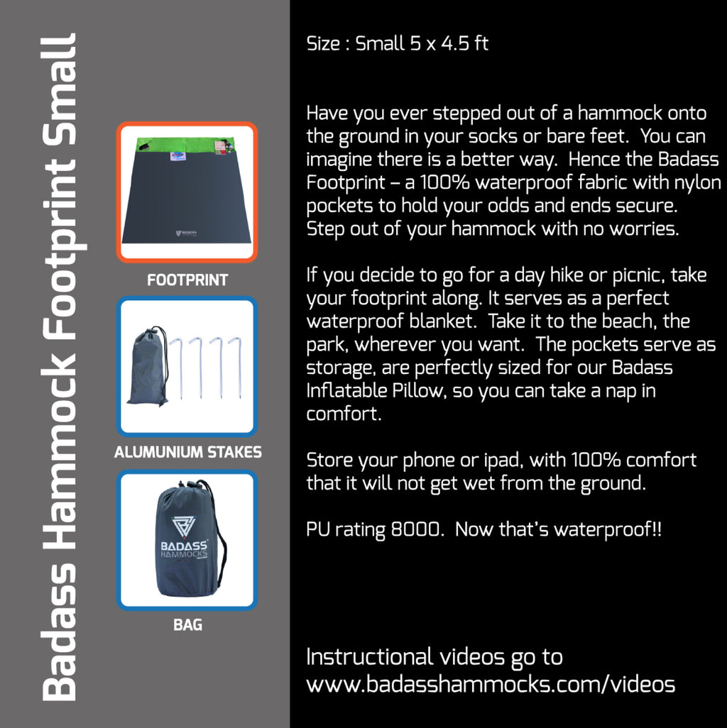 Badass Footprint small insert card