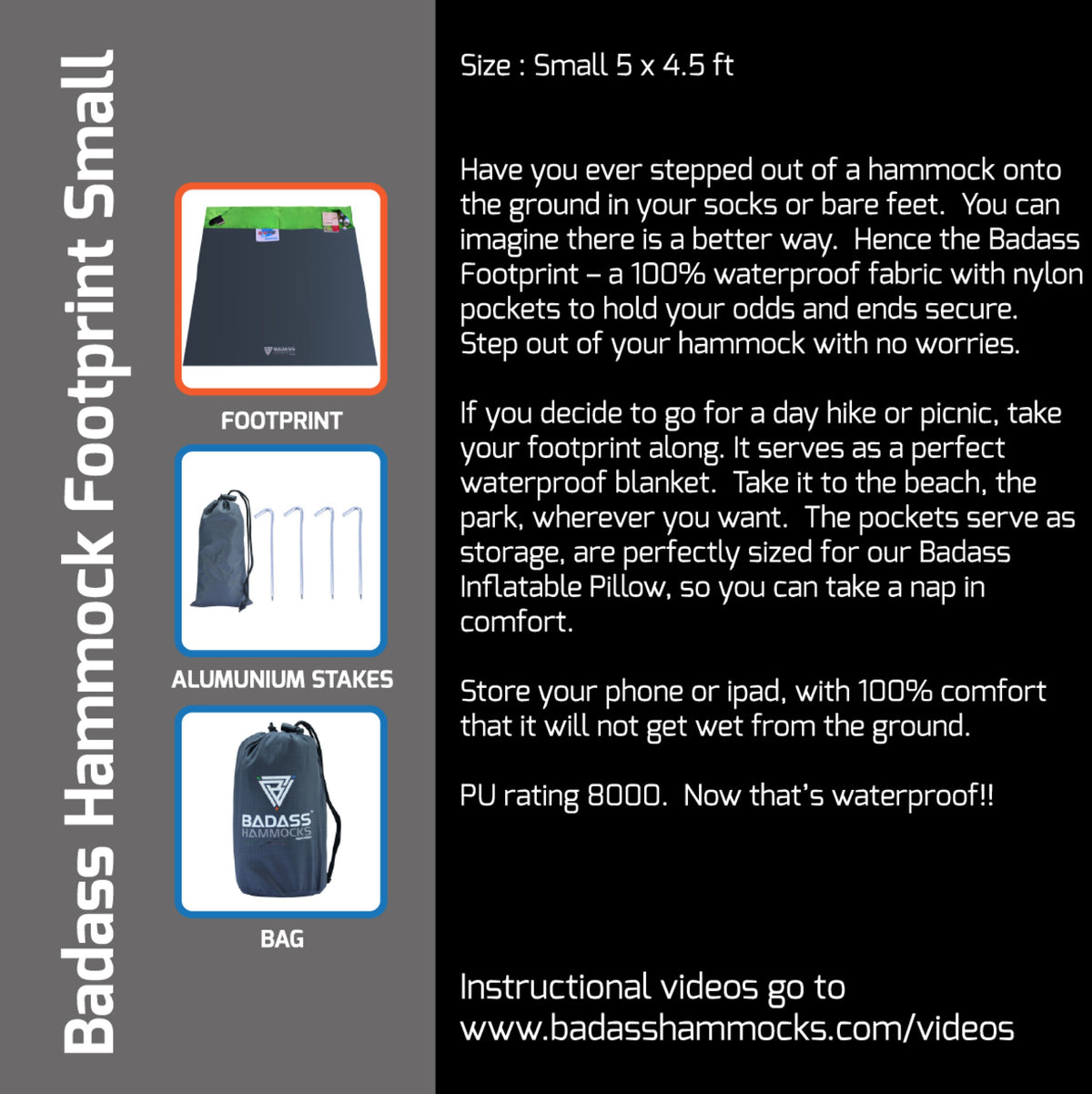 Badass Footprint small insert card