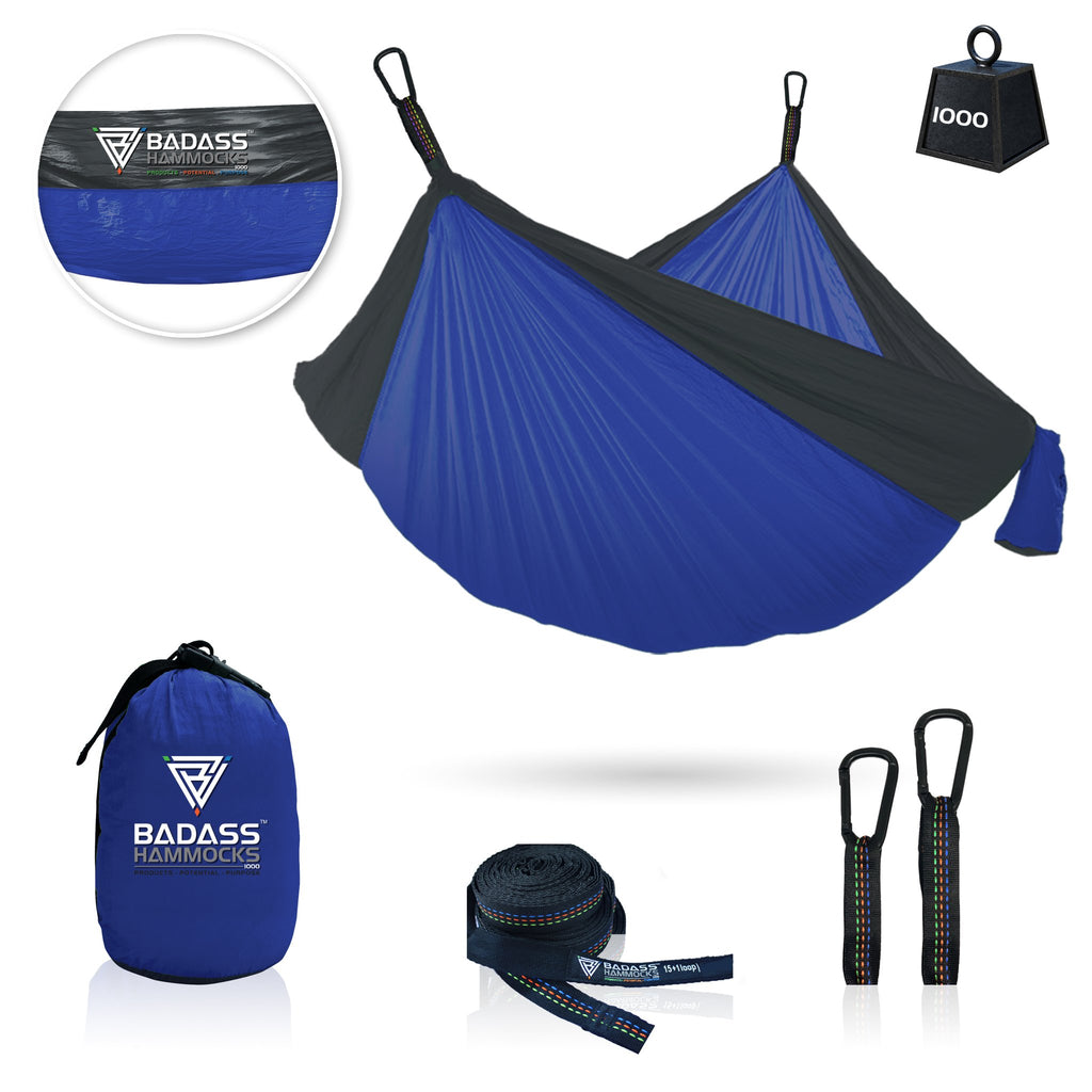 Badass Hammock 1000 Blue / Dark trim