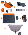 Badass Hammock 1000 System Orange / Dark trim